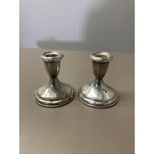 1 Vintage Empire Sterling Weighted Candlestick Candle Holder 14.5 Oz Total